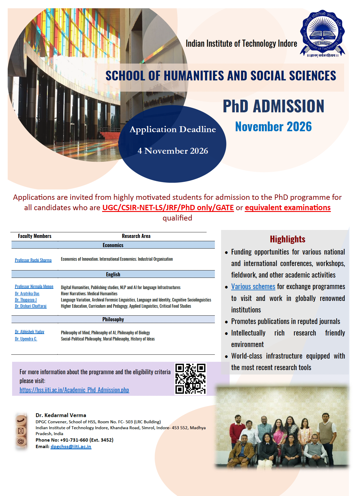 PhD Notification November 2026!